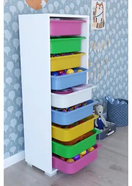 Remaks 9 Sepetli Çok Amaçlı Oyuncak Dolabı ile Ev ve Çocuk Odası Düzeninizi Sağlayın