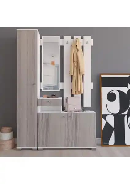 Remaks Defne Vestiyer Portmanto Takımı - Modern ve Sağlam Giriş Alanı Çözümü