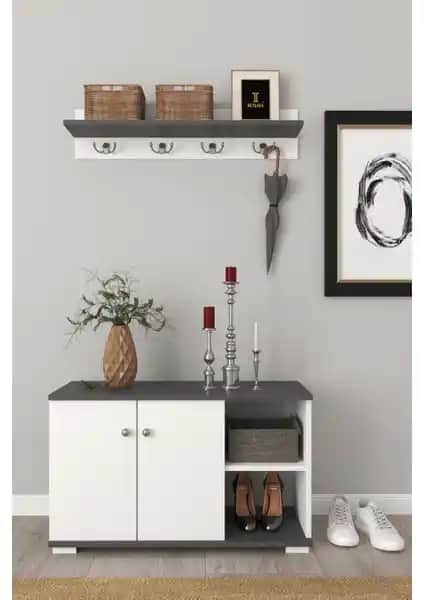 Remaks Royal Vestiyer Ayakkabılık Portmanto Duvar Askısı Modern ve Sağlıklı Tasarım