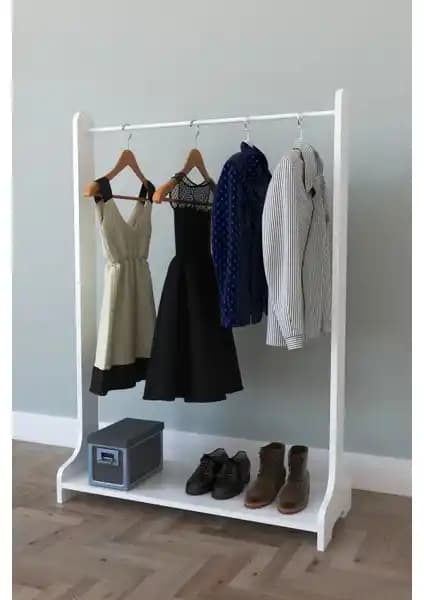 Remaks Still Portmanto Beyaz Metal Askı Dolabı Dayanıklı ve Şık Tasarım