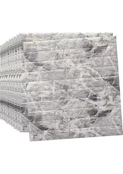 Renkli Duvarlar 10 Adet NW13 Alaca Gri Esnek Silinebilir Duvar Paneli Modern İç Tasarım İçin