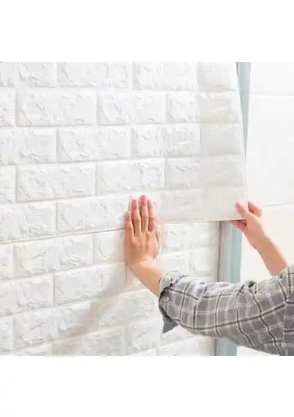 Renkli Duvarlar Esnek Köpük Paneli 3D Tuğla Desenli Modern ve Şık İç Mekan Dekorasyonu