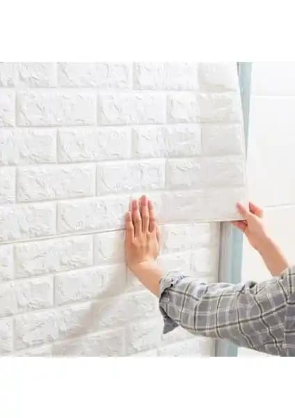 Renkli Duvarlar Esnek Köpük Paneli 3D Tuğla Desenli Modern ve Şık İç Mekan Dekorasyonu