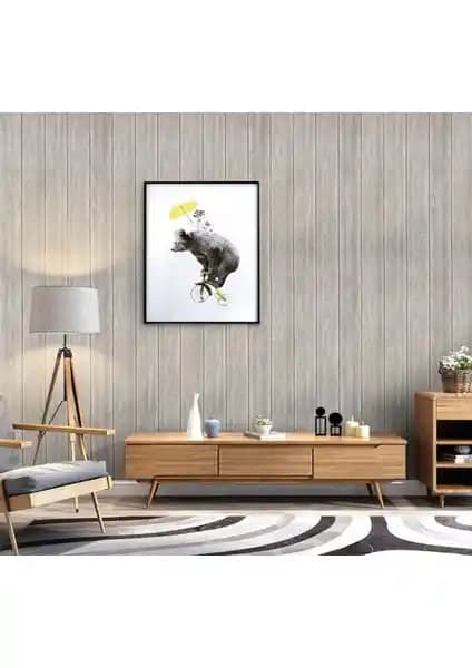 Renkli Duvarlar Krem Ahşap Lambiri 3D Kendinden Yapışkanlı Duvar Kağıdı Özellikleri ve Uygulama Yöntemleri