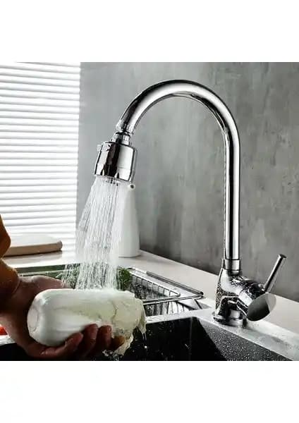Rennway 3 Fonksiyonlu Krom Oynar Musluk Başlığı: Dayanıklı ve Çok Fonksiyonlu Mutfak Aksesuarı