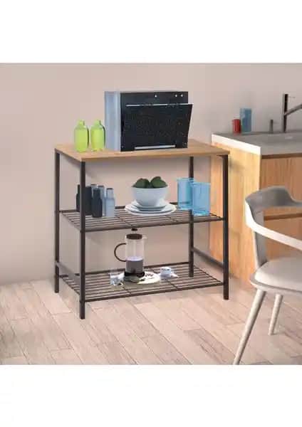 RetoDesign Atlantik Çam Çok Amaçlı Raf: Dayanıklı ve Estetik Çok Fonksiyonlu Depolama Çözümü