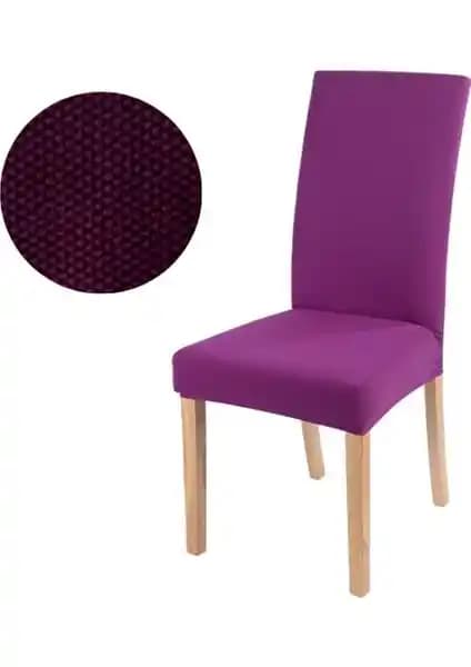 Riselerhome Balpeteği Desenli Likra Kumaşlı Yıkanabilir Sandalye Örtüsü