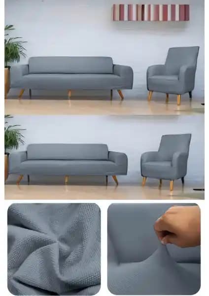 Riselerhome Lastıklı Esnek Koltuk Kanepe Kılıfı Takımı: Şıklık ve Koruma Sunan Modern Tasarım