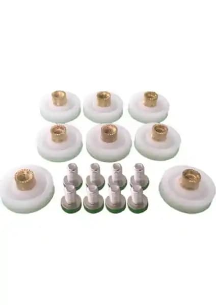 Royal Duş Teker Takımı 8 Adet - Dayanıklı ve Kolay Montajlı Duşakabin Aksesuarı