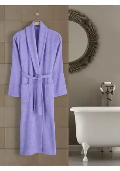 Rozet Tekstil Lila 4XL Büyük Beden Şalyaka Cepli Pamuklu Bornoz Özellikleri ve Kullanım Avantajları