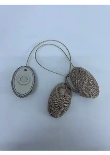 Şahinsoy Renkli Oval Mıknatıslı Perde Mandalı Çift Paket Modern Tasarım