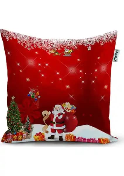 Sakallı Yılbaşı Temalı 3D Baskılı Dekoratif Kırlent Kılıfı Ev Dekorasyonunda Şıklık ve Sıcaklık Katıyor