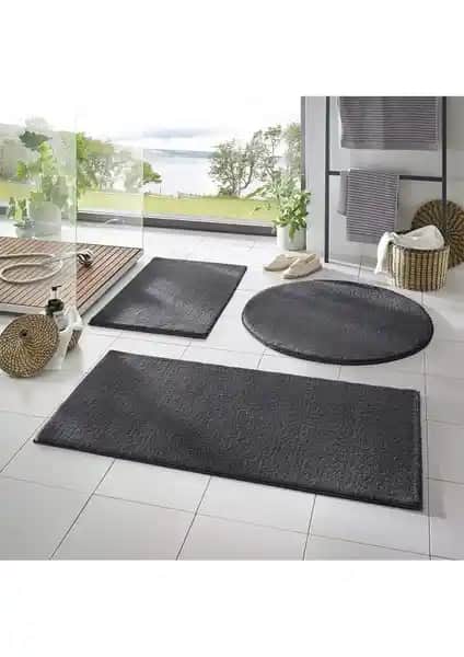 Sarar XL Büyük Boy Banyo Paspası Üçlü Takım Modern ve Konforlu Tasarım