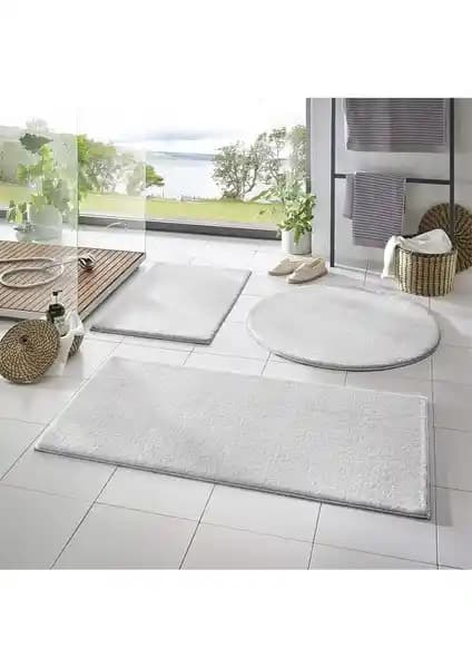 Sarar XL Büyük Boy Banyo Paspası Üçlü Takım: Şık ve Güvenli Banyo Dekorasyonu