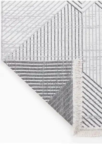 Saraz Halı Bohem Serisi Kilim Gri: Şık ve Fonksiyonel Modern Dekorasyon Parçası