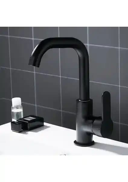 Sardıçı Siyah Lavabo Bataryası Modern Tasarım ve Fonksiyonellik Özellikleri