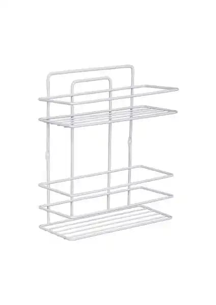 SAS Ömür Boyu Paslanmaz 2 Katlı Duş Rafı Şampuanlık Modern ve Dayanıklı Tasarım