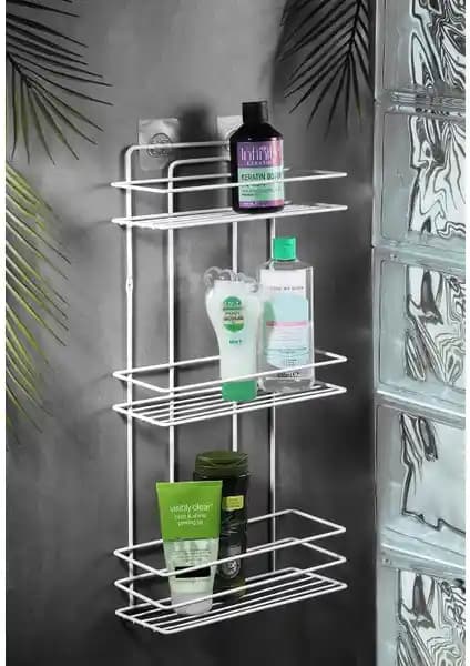 Sas Paslanmaz Çelik Duş Rafı Modern Banyo Düzenlemesi İçin Dayanıklı ve Şık Tasarım