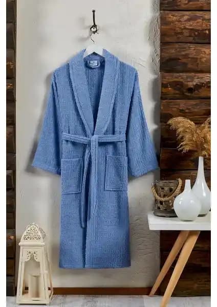 Semecca Günlük Desenli Şal Yaka Bukle Bornozuyla Konfor ve Şıklık Bir Arada