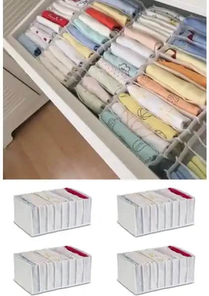 Serstil 4'lü Xlarge Çekmece Organizerleri Ev ve Ofis İçin Pratik Çözüm