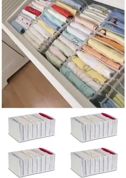 Serstil 4'lü Xlarge Çekmece Organizerleri Ev ve Ofis İçin Pratik Çözüm