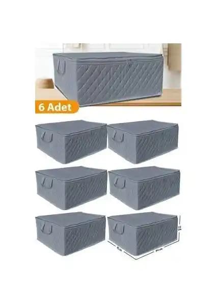 Serstil 6'lı Kapitoneli Baza ve Çekyat Tipi Hurç Seti ile Eşyalarınızı Pratik ve Şık Bir Şekilde Saklayın