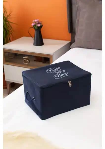 Serstil Mini Boy Baskı Detaylı Lacivert Hurç ile Şık ve Pratik Saklama Çözümü
