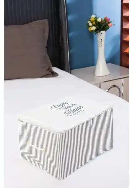 Serstil Mini Boy Gri Çizgili Hurç ile Fonksiyonellik ve Şıklık Bir Arada