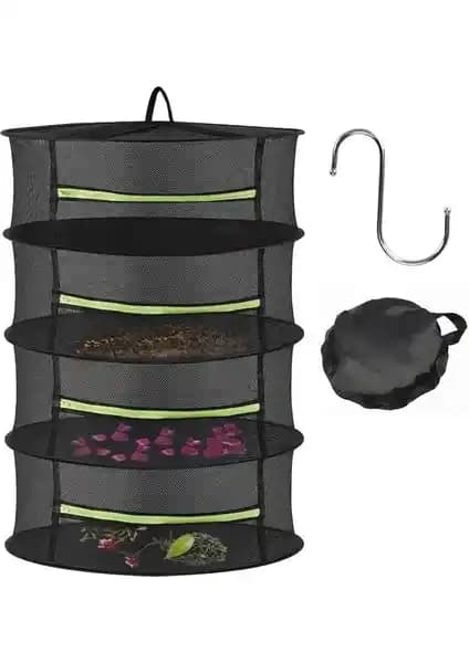 Servisi Masterr 4 Seviyeli Bitki Kurutma Filesi Çok Fonksiyonlu ve Pratik Kullanım