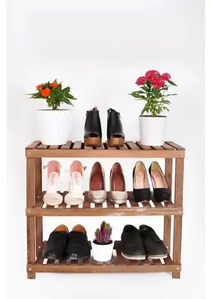 Severale El Yapımı Ahşap Ayakkabılık: Doğal Tasarım ve Fonksiyonellik