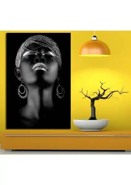 Sibiro Afrikalı Kadın Tablosu 35x50 cm yüksek kaliteli kültürel ve modern dekoratif sanat eseri