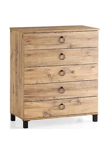 Sivas Gözde Ekonomik Geniş 5 Çekmeceli Şifonyer Modern Tasarım ve Pratik Kullanım