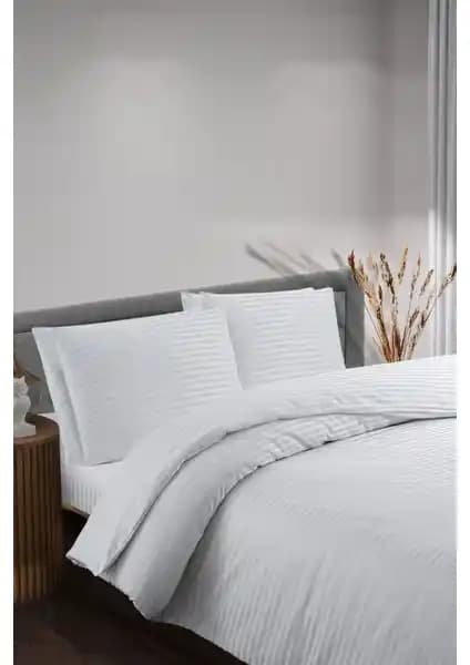 Soft Colours Otel Serisi Saten Nevresim Seti - Konfor ve Şıklık Sunan Yatak Dekorasyonu