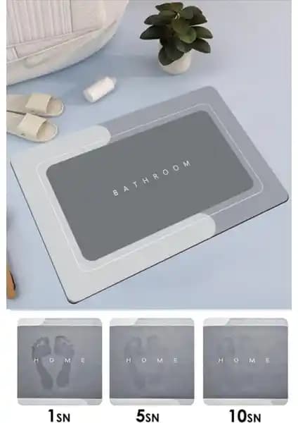 Sogex Çabuk Kuruyan Dikdörtgen Emici Duş Matı Güvenli ve Şık Banyo Dekorasyonu İçin