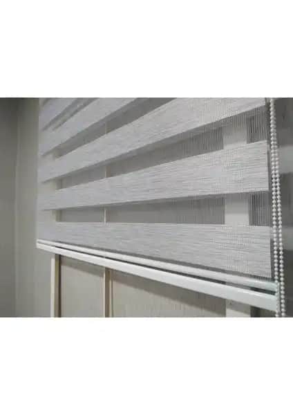 Story Perde Soft Bamboo Gri Zebra Perde: Modern ve Şık Tasarım ile Dayanıklı İç Mekan Perdesi