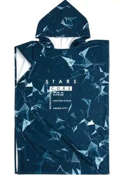 Surf Stars Yazlık Kapşonlu Panço Plaj Havlusu Konfor ve Şıklık Sunan Çok Yönlü Tasarım