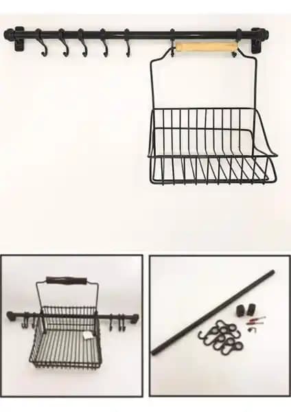 Sym Ferforje Sepet ve Askılık: Klasik Tarzda Fonksiyonel Ev Dekorasyon Unsuru