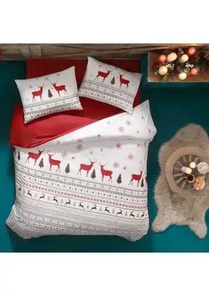 Taç Glow Ranforce Yılbaşı Özel Çift Kişilik Nevresim Takımı Parlaklık ve Estetik Sunar