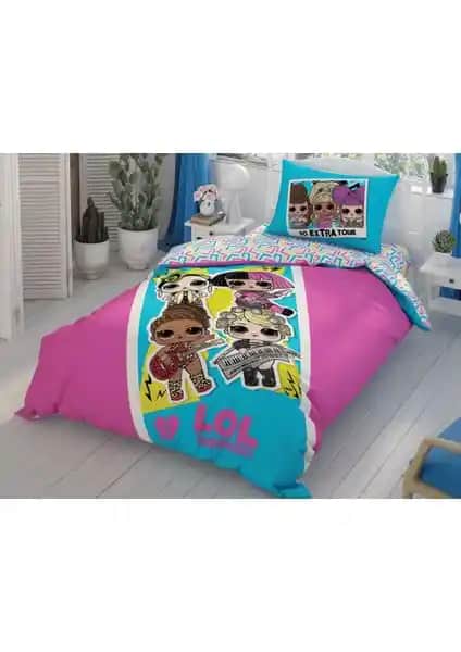 Taç Lol Surprise Tek Kişilik Nevresim Takımı: Renkli ve Konforlu Çocuk Odası Dekorasyonu