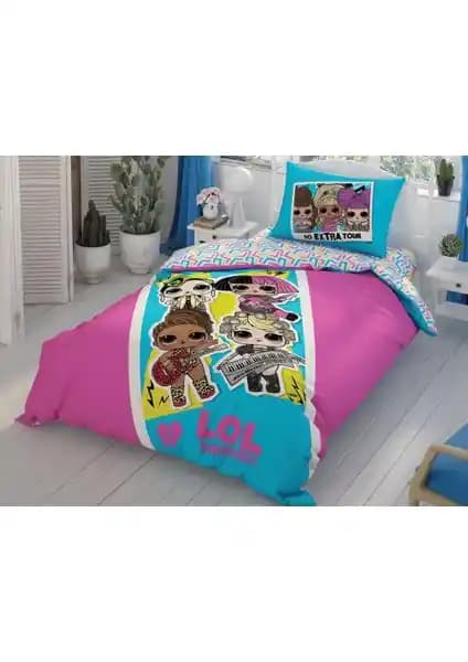 Taç Lol Surprise Tek Kişilik Nevresim Takımı: Renkli ve Konforlu Çocuk Odası Dekorasyonu