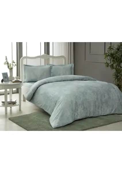Taç Pamuk Saten Nevresim Takımı Carol Mint Çift Kişilik Estetik ve Konfor Bir Arada