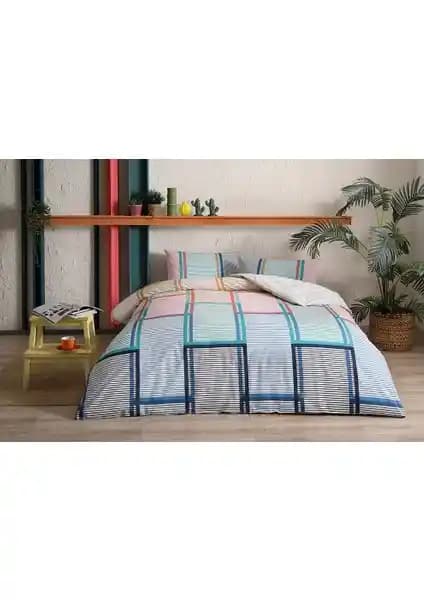 Taç Ranforce Çift Kişilik Nevresim Takımı Santana Kırmızı - Dayanıklı ve Şık Tasarım