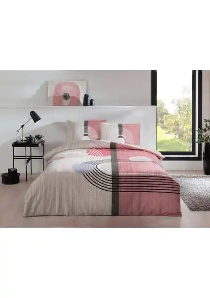 Taç Ranforce Tek Kişilik Nevresim Takımı Alex Pembe: Yüksek Kalite ve Modern Tasarım