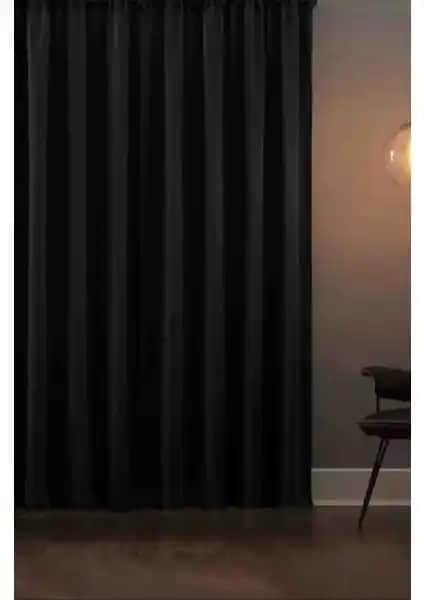 Taç Siyah Karartma Işık Geçirmez Blackout Perde Modern Dekorasyon ve Konfor Sağlar
