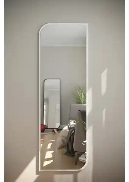 Tarz Design Beyaz Dekoratif Oval Ayna Modern İç Mekanlar İçin Şık Tasarım