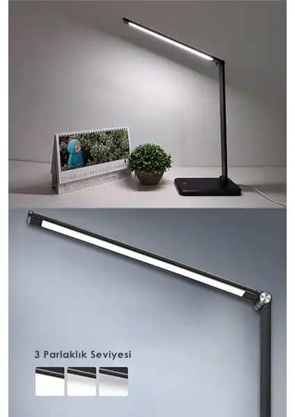 Technojet Dokunmatik Seviye Ayarlı Masa Lambası Ofis ve Çalışma Alanları İçin Modern Tasarım