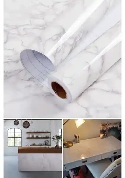 Technojet Kendinden Yapışkanlı Mermer Desenli Kaplama ile Modern Mekânlar Yaratın