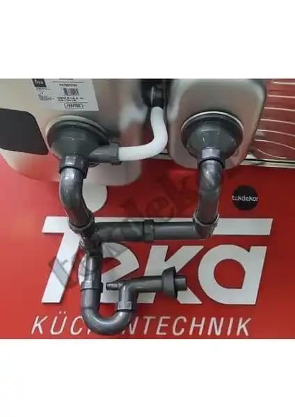Teka TEKDEKOR 1,5 Göz Taşmali Evye Sifon Takımı – Modern ve Dayanıklı Tasarım