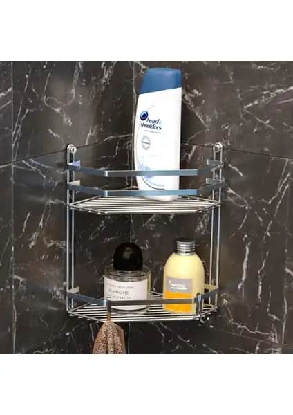 Tekno-tel 2 Katlı Banyo Rafı Krom ES075H: Modern, Dayanıklı ve Şık Banyo Çözümü