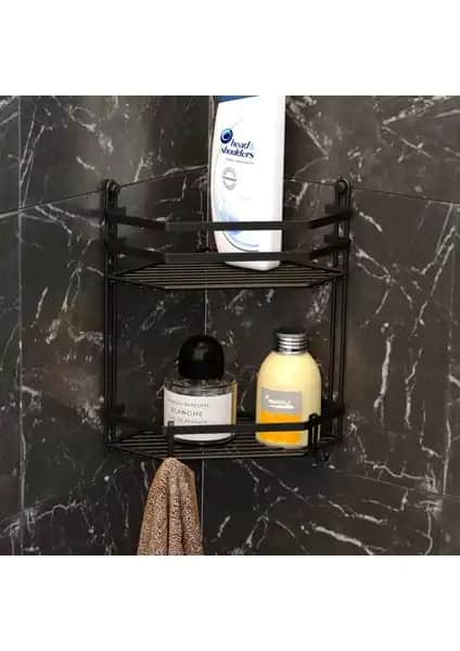 Tekno-tel 2 Katlı Banyo Rafı: Modern ve Dayanıklı Metal Tasarım Çözümü